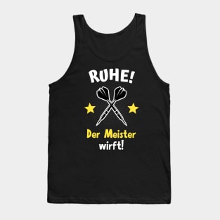 Darts Lustiger Spruch Meister Dartpfeile Tank Top